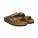 Pala 2 Hebillas Engrasado Kaki  BIRKENSTOCK