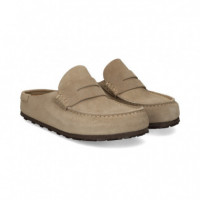 Mocasin Antifaz ante Beige  BIRKENSTOCK