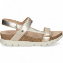 Tira Lado + Velcros Metalizada Oro  PANAMA JACK