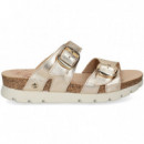 Pala 2 Hebillas Metalizada Oro  PANAMA JACK