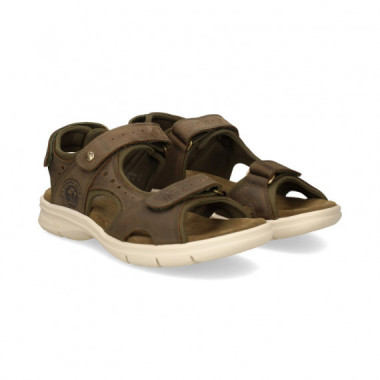 Sandalia Velcros Grass Kaki  PANAMA JACK