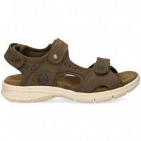 Sandalia Velcros Grass Kaki  PANAMA JACK