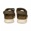 Sandalia Velcros Grass Kaki  PANAMA JACK