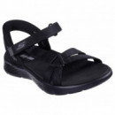 SKECHERS Slip-ins: Go Walk Flex Sandal - Illuminate