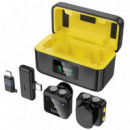 HOCO L17 Micrófono Doble Lavalier Inalámbrico con Usb-c y Lightning