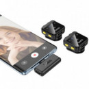 HOCO L17 Micrófono Doble Lavalier Inalámbrico con Usb-c y Lightning