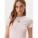Tjw Slim Essential Logo 2 Tee Precious P  TOMMY JEANS