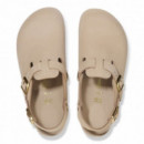 Calzado Zuecos BIRKENSTOCK Tokio Piel Nubuc Sandcastle