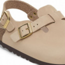 Calzado Zuecos BIRKENSTOCK Tokio Piel Nubuc Sandcastle