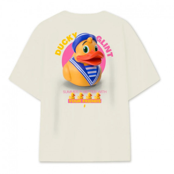 Camiseta GLINT Ducky Off Wite Blanco