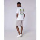 Camiseta MERCIER Palm MERC759 Blanco