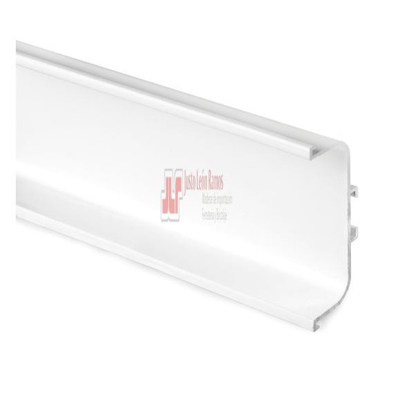 Perfil Gola Central Blanco - 3.90 Metros De Longitud La Unidad - Venta Por Metro Lineal