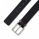 Cinturón de Piel con Logo en la Trabilla  HUGO BOSS