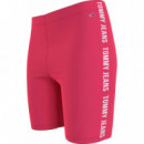 Tjw Fitted Branded Bike Short Diva Pink  TOMMY JEANS
