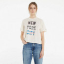 Tjw Bxy Crop New York City Sugarcane  TOMMY JEANS