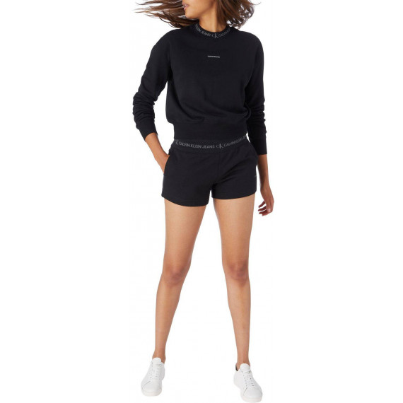 Logo Trim Knit Short Ck Black  CALVIN KLEIN