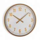 Reloj Pared Metal Dorado D.60  PÉREZ ÁVILA