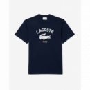 Camiseta LACOSTE Azul Marina Logo Estampado