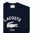 Camiseta LACOSTE Azul Marina Logo Estampado