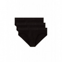 Ropa Interior Pack de 3 Calzoncillos DIESEL Slips Roy Negro