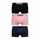 Ropa Interior Pack de 3 Calzoncillos Bóxer DIESEL Multicolor E7192