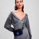Bandolera Mini con Logotipo Cuadrado de Klj  KARL LAGERFELD JEANS