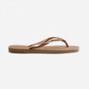 Chanclas HAVAIANAS Slim Square Logo Metallic