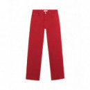 Pantalones Mujer Pantalones ESE O ESE Denim Charlie Passion Red