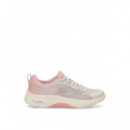 Go Walk Arch Fit 2.0 - Meredi Natural Textile/light Pink Trim SKECHERS