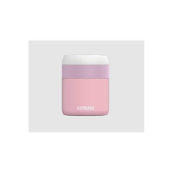 KAMBUKKA Termo de Comida Bora 600ML Rosa 9H Caliente Bpa Free con Ventilacion para Vapor