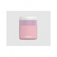 KAMBUKKA Termo de Comida Bora 600ML Rosa 9H Caliente Bpa Free con Ventilacion para Vapor