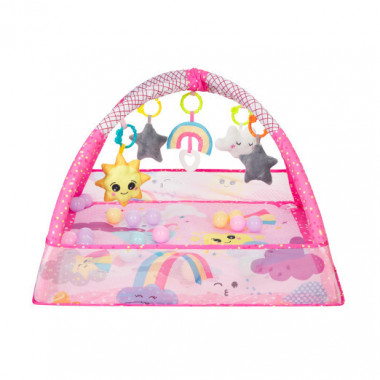 Alfombra de Juegos con 18 Bolas Pink Sky  KIKKABOO