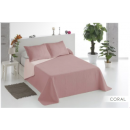 Colcha Bouti Duo 90 Reversible con Funda Cojin Coral  MILA ROSA