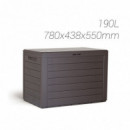 Baul Wood 190 L. Ordenación 78X43,5X55 Cm.  PLASTIKEN