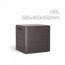 Baul Wood 140 L. Ordenación 58,5X46X55 Cm.  PLASTIKEN