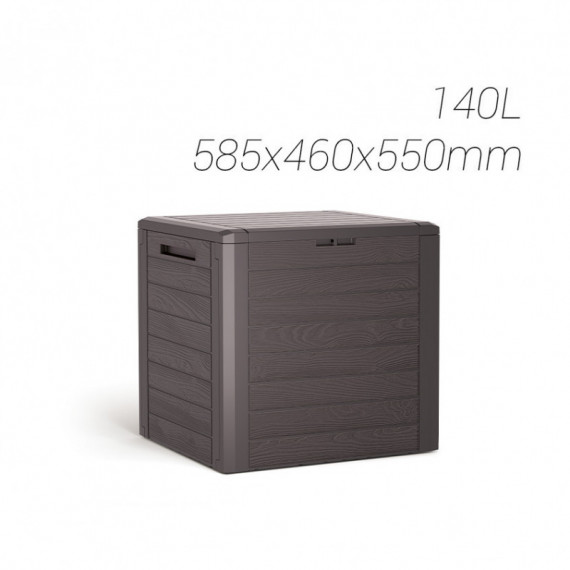 Baul Wood 140 L. Ordenación 58,5X46X55 Cm.  PLASTIKEN