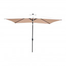 Parasol Beige Luces Led DONNA GARDEN 2X3 Metros