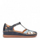 PIKOLINOS Sandalia Cadaques Semiabierta Combinada Marrón W8K-0705C1-325