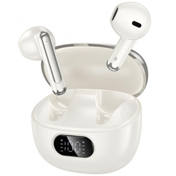 HOCO EQ18 Auricular Inalámbrico con Cancelación de Ruido Milky White