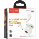 HOCO EQ18 Auricular Inalámbrico con Cancelación de Ruido Milky White