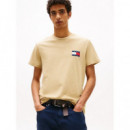 Camiseta de Corte Slim con Parche de Tommy Jeans  TOMMY HILFIGER