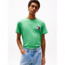 Camiseta de Corte Slim con Parche de Tommy Jeans  TOMMY HILFIGER