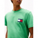 Camiseta de Corte Slim con Parche de Tommy Jeans  TOMMY HILFIGER