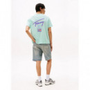 Camiseta con Logo Gráfico en la Espalda de Tommy Jeans  TOMMY HILFIGER