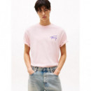 Camiseta con Logo Gráfico en la Espalda de Tommy Jeans  TOMMY HILFIGER