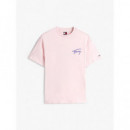 Camiseta con Logo Gráfico en la Espalda de Tommy Jeans  TOMMY HILFIGER