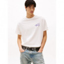 Camiseta con Logo Gráfico en la Espalda de Tommy Jeans  TOMMY HILFIGER