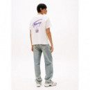 Camiseta con Logo Gráfico en la Espalda de Tommy Jeans  TOMMY HILFIGER