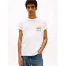 Camiseta con Logo Gráfico en la Espalda de Tommy Jeans  TOMMY HILFIGER