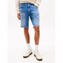 Pantalón Corto Vaquero Scanton Ajustado de Tommy Jeans  TOMMY HILFIGER